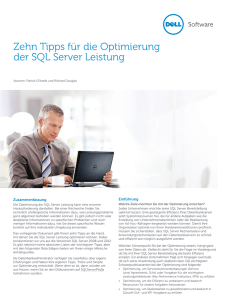 Zehn Tipps für die Optimierung der SQL Server Leistung