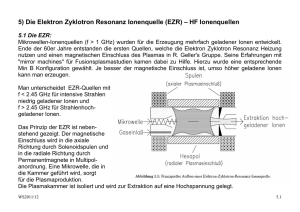 5) Die Elektron Zyklotron Resonanz Ionenquelle (EZR) – HF