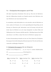 7.3 Chi-Quadrat-Streuungstest und F-Test