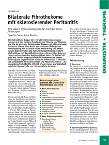 Bilaterale Fibrothekome mit sklerosierender Peritonitis