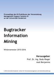 KI-Praktikum WS15/16 - Bugtracker Information Mining