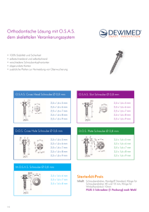 Orthodontische Lösung mit O.S.A.S. dem skelettalen