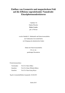 2. Supraleitende Nanodraht-Einzelphotonendetektoren