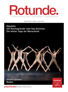 Rotunde Januar - Februar 2015 - Pfalztheater