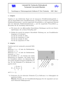 Blatt 1 - Lehrstuhl für Technische Elektrophysik