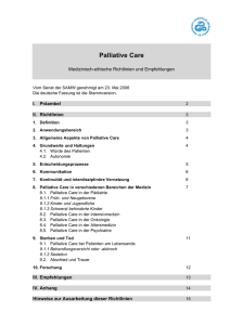 Palliative Care