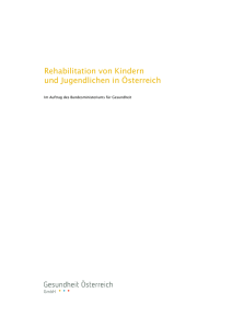 Rehabilitation von Kindern und Jugendlichen in Österreich