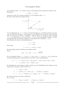 Die komplexe Ebene