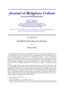 Journal of Religious Culture - Goethe University Frankfurt