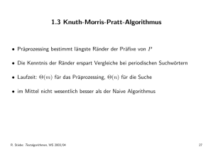 1.3 Knuth-Morris-Pratt