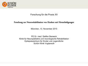 Forschung zur Neurorehabilitation von Kindern mit Hirnschädigungen