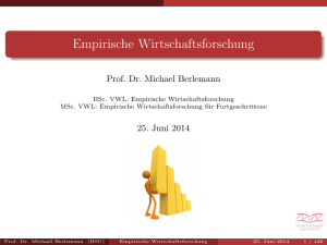 Empirische Wirtschaftsforschung