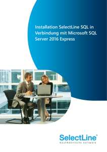 Installation SelectLine SQL in Verbindung mit Microsoft SQL Server