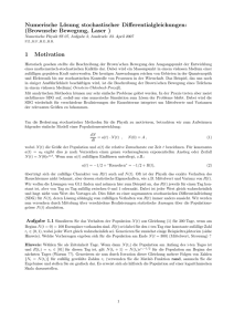 Numerische Lösung stochastischer Differentialgleichungen
