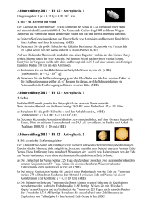 Kepler-Gesetze in Abituraufgaben