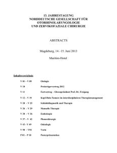 13. JAHRESTAGUNG NORDDEUTSCHE GESELLSCHAFT FÜR