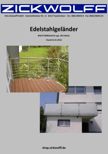 Edelstahlgeländer