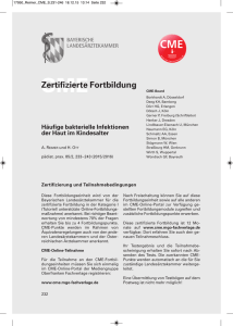 Zertifizierte Fortbildung - CME-Online-Fortbildungen