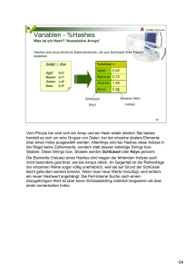 Variablen - %Hashes - HPK