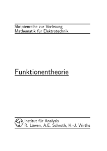 Funktionentheorie