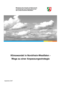 Klimawandel in Nordrhein-Westfalen