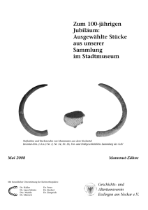 Mammut-Zähne - Geschichts- und Altertumsverein Esslingen