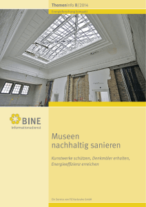 Museen nachhaltig sanieren