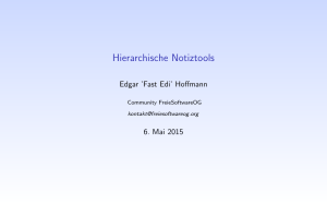 Hierarchische Notiztools - Freie-Software-OG