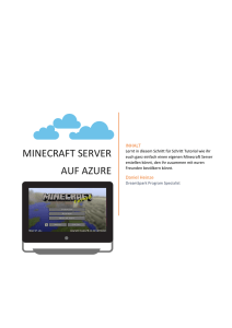 Minecraft Server auf Azure