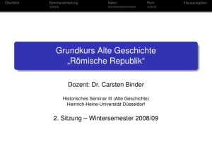 Grundkurs Alte Geschichte - Heinrich-Heine