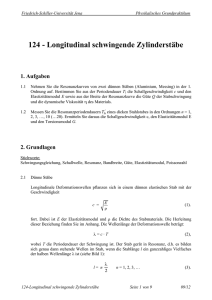 124 - Longitudinal schwingende Zylinderstäbe - Friedrich