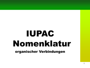 IUPAC Nomenklatur