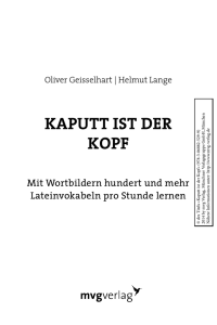 Kaputt ist der Kopf - Oliver Geisselhart