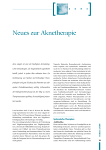 Neues zur Aknetherapie