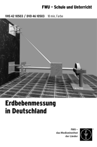 Erdbebenmessung in Deutschland