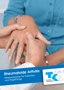 Rheumatoide Arthritis - Techniker Krankenkasse
