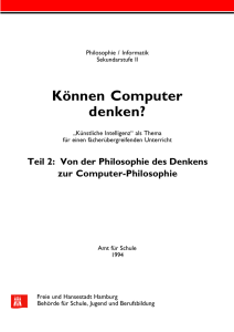 Können Computer denken? Teil 2: Von der