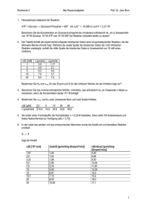 Übungen Biochemie 2