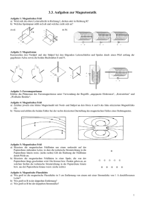 3.3. Aufgaben zur Magnetostatik - Poenitz-net
