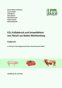 CO2-Fußabdruck und Umweltbilanz von Fleisch aus Baden