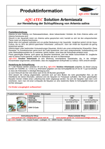 Artemia Salz - AQUATEC Goslar