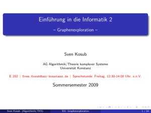 Graphenexploration - Universität Konstanz