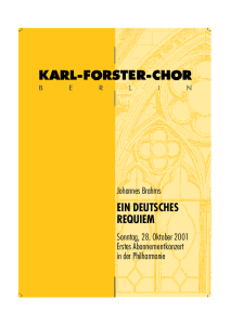 Johannes Brahms: Ein Deutsches Requiem - karl-forster