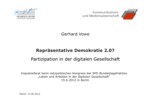 Partizipation in der digitalen Gesellschaft - SPD