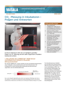 CO2 -Messung in Inkubatoren
