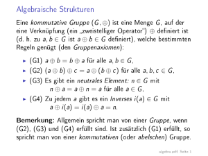 Algebraische Strukturen