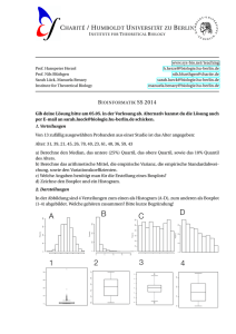 Welches Histogram gehört zu welchem Boxplot? A B C D 1 2 3 4