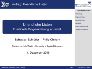 Unendliche Listen