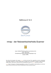 nmap - der Netzwerksicherheits-Scanner