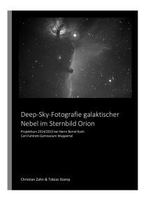 Deep-Sky-Fotografie galaktischer Nebel im Sternbild Orion
